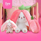 Peluche Lapin - Bunny Buddies Fraise