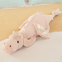 coussin-peluche-dragon-rose