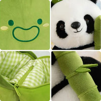 peluche-panda-doudou-bambou