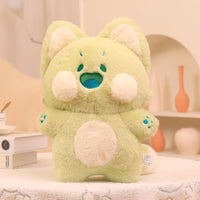 peluche-chat-vert