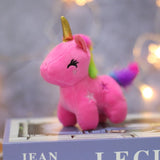 Porte Cle Peluche Licorne